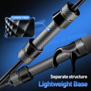 Caña de Pescar Giratoria de 2.1m/2.4m, Caña de Lanzamiento de 2 Secciones, ML, Alto Contenido de Carbono, Ultraligera, para Señuelos, 8-16LB, Pesca en Mar, Nueva Llegada - Product Image 3