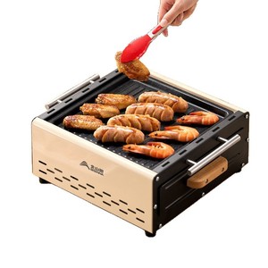 Electric Charcoal Dual Purpose Grill Drawer Type Portable Outdoor Indoor Barbecue Heating For Home Use - Product Image 5