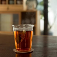 Tasse à café en verre borosilicate transparent isolé de haute qualité, tasse à eau simple pour les fêtes, pour les boissons froides au café