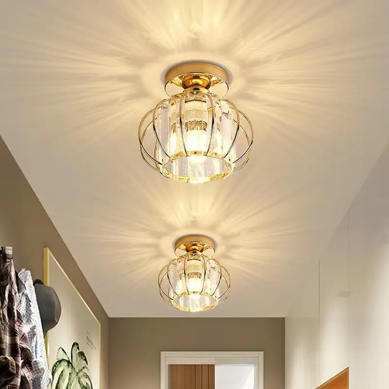 Plafonnier Led en cristal, design moderne et Simple, éclairage d'intérieur, luminaire décoratif de plafond, idéal pour un salon