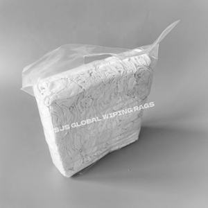 ผ้าฝ้าย 100% สำหรับใช้ในอุตสาหกรรม ซึมซับน้ำมันและน้ำได้ดี ผ้าเช็ดทำความสะอาดสีขาว ผ้าเช็ดทำความสะอาดสำหรับงานทาสี - Product Image 1