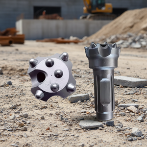 مثقاب حفر عالي الجودة من Xingda مقاس 50 مم و65 مم و90 مم و130 مم من سبائك DTH لحفر ثقوب التثبيت - Product Image 1