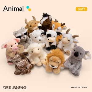 Peluche Super Morbido Agnello in Posizione Accovacciata, Giocattolo Animale della Foresta Imbottito in Cotone PP, Regalo per Bambini, Marionetta - Product Image 2