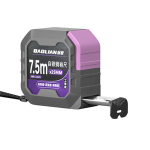 Cinta métrica de acero Baolian de 7.5m x 25mm con bloqueo automático para construcción - Product Image 2