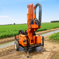 Foreuse hydraulique diesel CE 42KW, profondeur 250m-300m, machine de forage portable pour puits d'eau avec trépan PDC