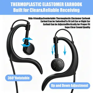 Casque <span class=keywords><strong>Baofeng</strong></span> avec microphone PTT et connecteur K pour talkie-walkie UV-5R/BF-888S/UV13/UV17/UV21 Pro/5RH/<span class=keywords><strong>CB</strong></span> Radio Amateur - Product Image 4