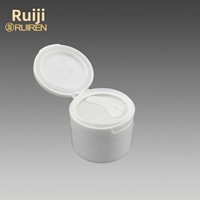 Boîte à poudre dentifrice à couvercle rabattable 80g 100g, flacon à bouche large en PP pour crème/crème de massage/baume nettoyant, emballage cosmétique et soins de la peau
