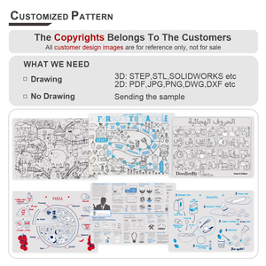 Tapis de coloriage en silicone imprimé personnalisé pour enfants, tapis de <span class=keywords><strong>dessin</strong></span> en silicone pour bébés et tout-petits avec impression - Product Image 2