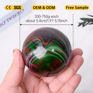 Esfera de Cristal al por Mayor, Esfera de Ágata Natural Colorida para Decoración Fengshui - Product Image 4