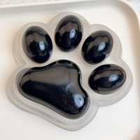 Mainan Penghilang Stres Kreatif Bentuk Cakar Kucing Hitam Transparan Jumbo Ekstra Besar dari Karet Termoplastik yang Empuk dan Terlaris