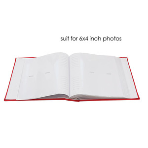 <span class=keywords><strong>Album</strong></span> Memo Slip-in 4x6 rosso con copertina in tessuto <span class=keywords><strong>200</strong></span> <span class=keywords><strong>foto</strong></span> da collezione saldato rilegato - Product Image 3