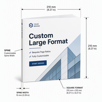 Services d'impression OEM/ODM pour catalogues d'entreprise personnalisés grand format à couverture rigide, reliure PUR, dos plat et sans couture