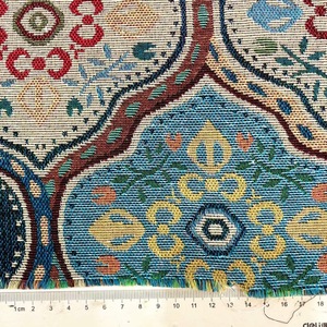 Schnell Anpassbares Design Marokkanischer Jacquard-Gewebter Wandteppich-Stoff mit Geometrischen Ethnischen Mustern Gobelin Retro Jacquard-Stoff - Product Image 5
