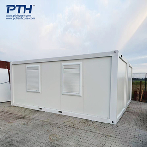 Thùng Chứa 20ft Mô-đun Xây Dựng Nhanh Hộp Đựng Văn Phòng Phẳng Cắm Trại Nhà Tiền Chế - Product Image 1