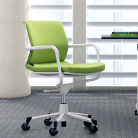 GS-1760A chaise de bureau ergonomique moderne salon en tissu doux PP pour poste de travail à domicile chaise pivotante en fer réglable pour appartement