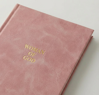 Carnet de prière LABON personnalisé en cuir PU A5, couverture rigide, avec dorure à chaud, carnet chrétien pour l'étude biblique, cadeau de foi pour femme