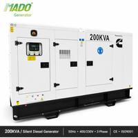 Générateur de secours triphasé pour usine, moteur diesel d'origine 6CTA8.3-G1, 160 kW, 200 kVA, 220 kVA, 300 kVA, 400 kW, 500 kW, 600 kW