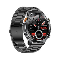 Direct Usine Nouvelle Smartwatch Robuste AK87 2026 Écran HD 1,7'' 1000 mAh Étanche IP68 Bracelet Métallique Magnétique Appel Bluetooth Lampe Torche