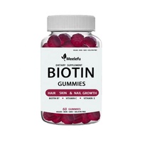 Compléments vitaminiques en forme de bonbons gélifiés véganes à la biotine pour la croissance des cheveux, des ongles et une peau saine