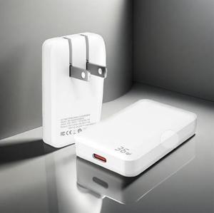 Siêu mỏng 36W USB loại C sạc nhanh máy tính xách tay thông minh pd <span class=keywords><strong>Adapter</strong></span> chúng tôi EU Có thể gập lại phẳng mỏng gan tường sạc - Product Image 1