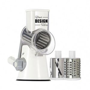 Personalized Cambom Rotary <b>Cheese</b> <b>Grater</b> - Hand Crank Shredder with Suction Base, 3 Blades & Free Cleaning Brush - Product Image 1