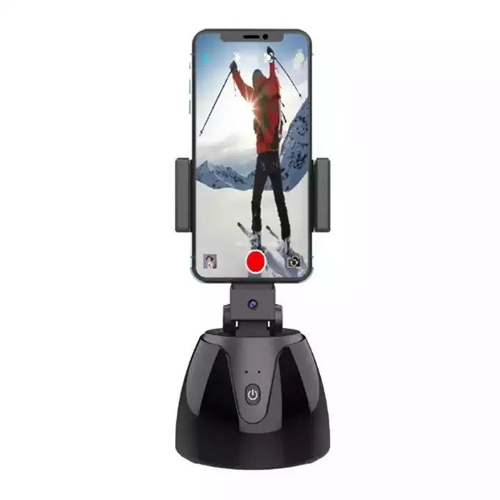 Selfie 스틱 360 회전 홀더 로봇 카메라 자동 얼굴 개체 추적 전화 홀더 삼각대 스탠드