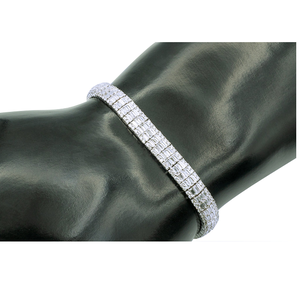 Luxury Diamond Cuban <b>Bracelet</b> 14mm 9 Inch Full Yellow Gold Iced Out Wedding Jewelry Lab Grown Gold Plated Certified - Product Image 1