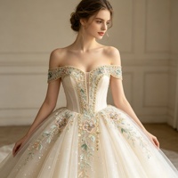 Ruban décoratif en dentelle brodée de sequins floraux pastel, en maille transparente, pour robe de mariée, sari, textile de maison, artisanat DIY
