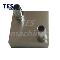 Plaque de refroidissement liquide en aluminium sur mesure 60*60*15mm, bloc de refroidissement à eau à montage en surface pour appareils de beauté et applications semi-conductrices