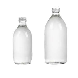 <span class=keywords><strong>Precio</strong></span> de fábrica 350 ml 500 ml Botellas de jugo de leche de vidrio Botellas de vidrio reutilizables con tapa de metal - Product Image 6