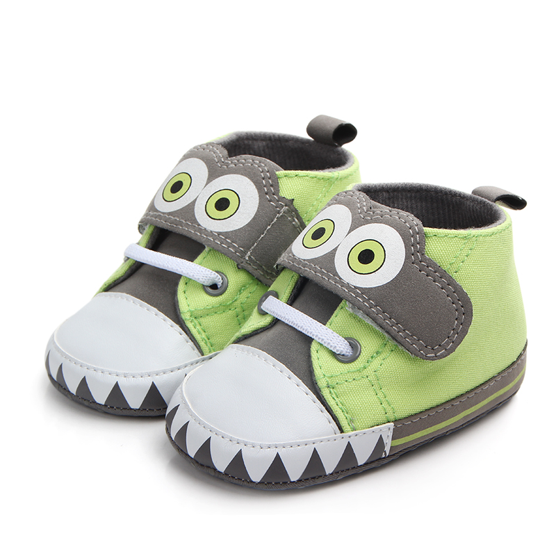 New frog design canvas toddler boy shoes fashion comfortable baby casual shoes