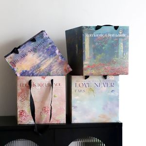 New Hot Bán 10 <span class=keywords><strong>c</strong></span>ái/gói sơn dầu phong <span class=keywords><strong>c</strong></span>ách túi xách túi hoa túi quà tặng cho hoa florist bó hoa <span class=keywords><strong>wrapper</strong></span> - Product Image 3