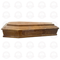 Ataúd Funerario Estilo Europeo, Tamaño Personalizable, Estructura Estable, Resistente a la Humedad e Insectos, Certificado FSC