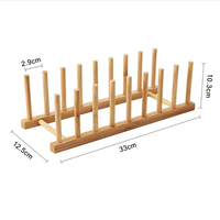 Étagère de rangement multifonctionnelle pour cuisine, Organisateur de cuisine en bambou, Organisateur de cuisine en bois pour placard à vaisselle