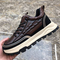 Vente en gros de chaussures de sport de marche pour hommes de haute qualité, baskets décontractées en cuir pour hommes avec logo personnalisé