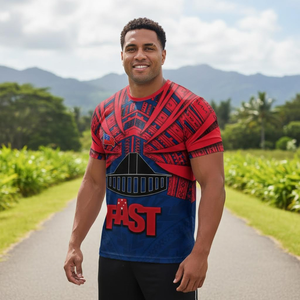 FA'AVAE I LE ATUA SAMOA Rugby League Jersey Crew Neck T-Shirt Essential Samoan <span class=keywords><strong>Warriors</strong></span> Short-Sleeve Breathable Casual T-Shirt - Product Image 4