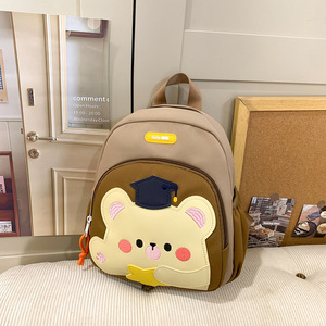 Sac à dos scolaire PLAYMAX pour filles, grande capacité, léger, mignon, imprimé lapin, en nylon durable, nouveau style, dessin animé - Product Image 6