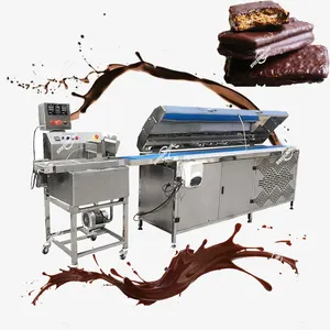 Potongan harga pemasok produsen Cina kecil Mini coklat Melter Coater mesin Enrober