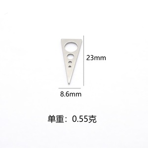 Breloques en acier inoxydable, formes géométriques irrégulières, accessoires de bijoux DIY, pendentifs unisexes pour colliers et boucles d'oreilles - Product Image 2