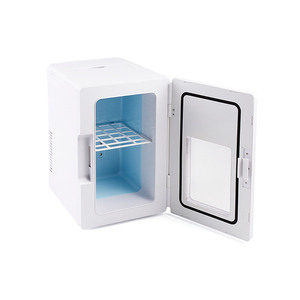 Beila Mini Nevera 8 <span class=keywords><strong>Litros</strong></span> Transparente Azul Mini Tamaño 12V 220V Hogar Coche Cosmético Mini Nevera - Product Image 5