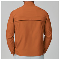 Veste athlétique unie pour homme à col montant, coupe-vent décontracté zippé, idéale pour la course, la gym, le fitness et les activités sportives en extérieur, légère et résistante au vent