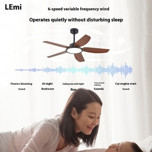 Nouveau modèle simple et moderne salon et chambre ventilateur de plafond Led lampe à spectre complet conviviale pour les yeux lampe de ventilateur de brise fraîche - Product Image 4
