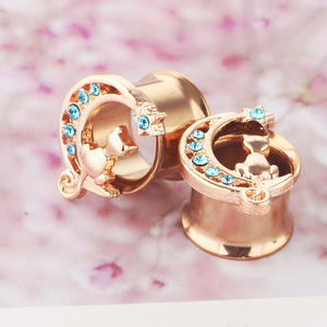 أكريليك سيليكون موسع الأذن المكونات تفتق عدة أنفاق الاكريليك الجسم ثقب الجسم المجوهرات أوزان الأذن المقابس مقعر - Product Image 5