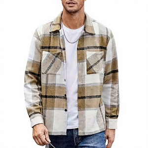 Chemise en flanelle décontractée pour homme, manches longues, automne-hiver, 100% coton, anti-rides, respirante, rayée, chaude, tendance, polyvalente - Product Image 3