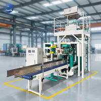 Machine d'emballage automatique 25kg 50kg pour petites entreprises, ensacheuse de poudre à faible consommation de main-d'œuvre avec trémie pour son de blé et lait