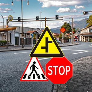 Đường giao thông dấu hiệu tạo ra cá nhân giao thông dấu hiệu bền nhôm tấm gấp đường phố thận trọng an toàn đường bộ dấu hiệu - Product Image 1