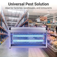 Piège à insectes anti-moustiques certifié CE RHOS, 2x18L, lampe UV à revêtement en poudre, écologique, pour la lutte antiparasitaire YONGXIN