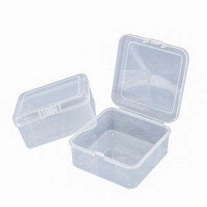 Square Pp Transparent Plastic Storage Box 7.5Cm X 7.5Cm X 3.5Cm With Lid For Jewelry Packaging - Product Image 5