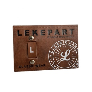 Ropa de marca personalizada, estampado en relieve de cuero PU grabado con parche de etiqueta metálica para sombreros/mantas/bolsos/vaqueros/ropa - Product Image 2