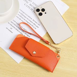 Personalized Promotional Compact PU Leather Lanyard Portable <b>Glasses</b> Pouch Clips Protective <b>Case</b> Stylish Sunglasses Storage Bag - Product Image 2